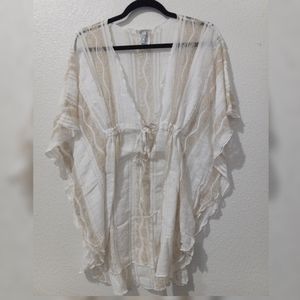 Becca cream and gold Swim cover